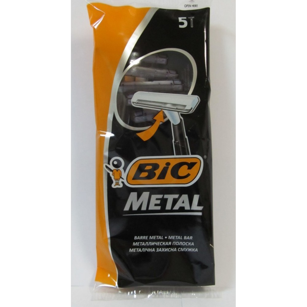 Станки для бритья BIC metal 5 шт.