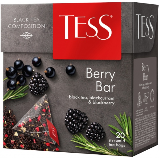 Чай TESS Berry Bar Черный 20 пир