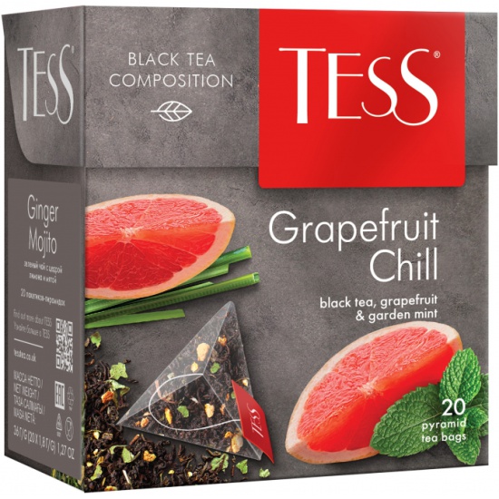 Чай Tess Grapefruit Chill черный 20 пир