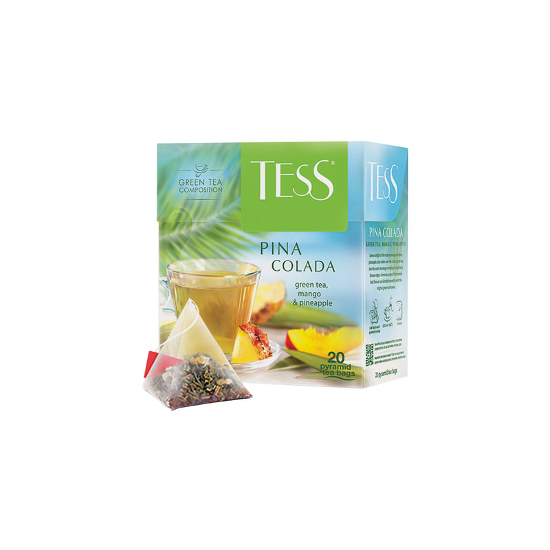 Чай Тесс пирамидки Pina Colada 20 пакетиков.