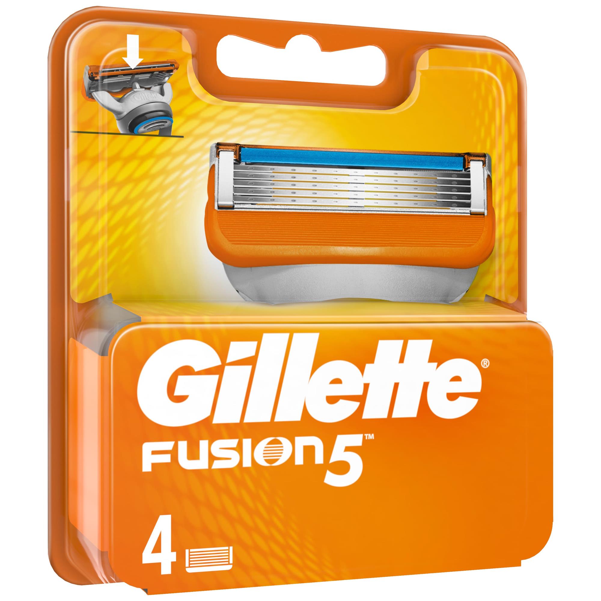 Кассеты для станка Gillette Fusion 4 шт.