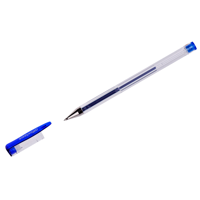 Ручка гелиевая синяя.
