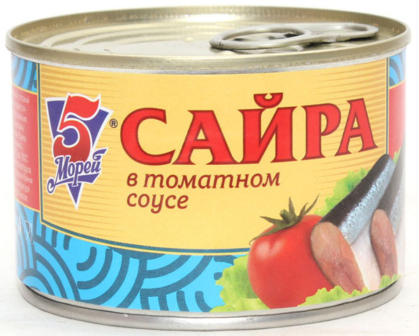 Сайра в томатном соусе 250 гр.