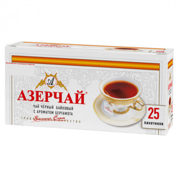 Чай Азерчай черный с бергамотом 25 п