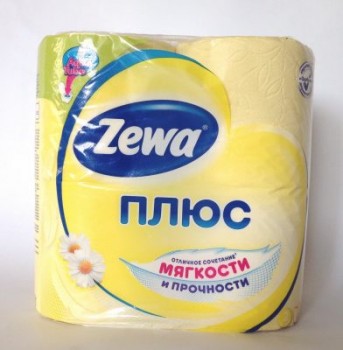 Туалетная бумага ZEWA 1 уп. 4 шт.